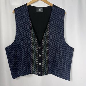 Wendy J. Sundquist Traditional Handwoven Women Vest Size XL